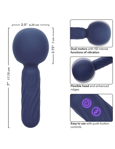CALEXOTICS - CHARISMA SEDUCTION MASAJEADOR 12 FUNCIONES 17,75 CM X 6,25 CM MORADO