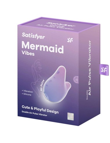 SATISFYER - MERMAID VIBES ESTIMULADOR & VIBRADOR VIOLETA Y ROSA