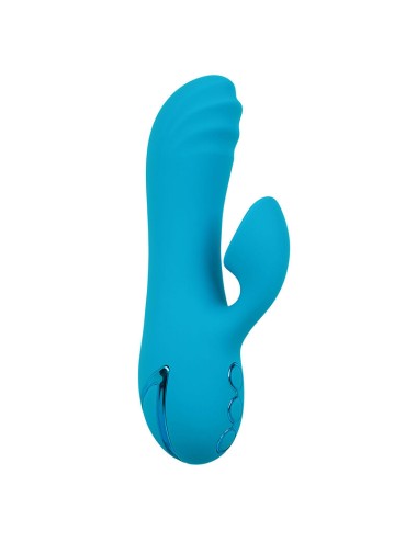CALEXOTICS - SUNSET BEACH SEDUCER VIBRADOR Y ESTIMULADOR 10 FUNCIONES AZUL