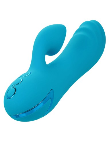 CALEXOTICS - SUNSET BEACH SEDUCER VIBRADOR Y ESTIMULADOR 10 FUNCIONES AZUL