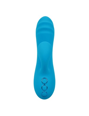 CALEXOTICS - SUNSET BEACH SEDUCER VIBRADOR Y ESTIMULADOR 10 FUNCIONES AZUL