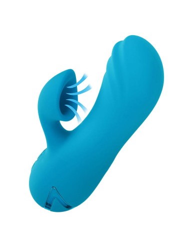 CALEXOTICS - SUNSET BEACH SEDUCER VIBRADOR Y ESTIMULADOR 10 FUNCIONES AZUL