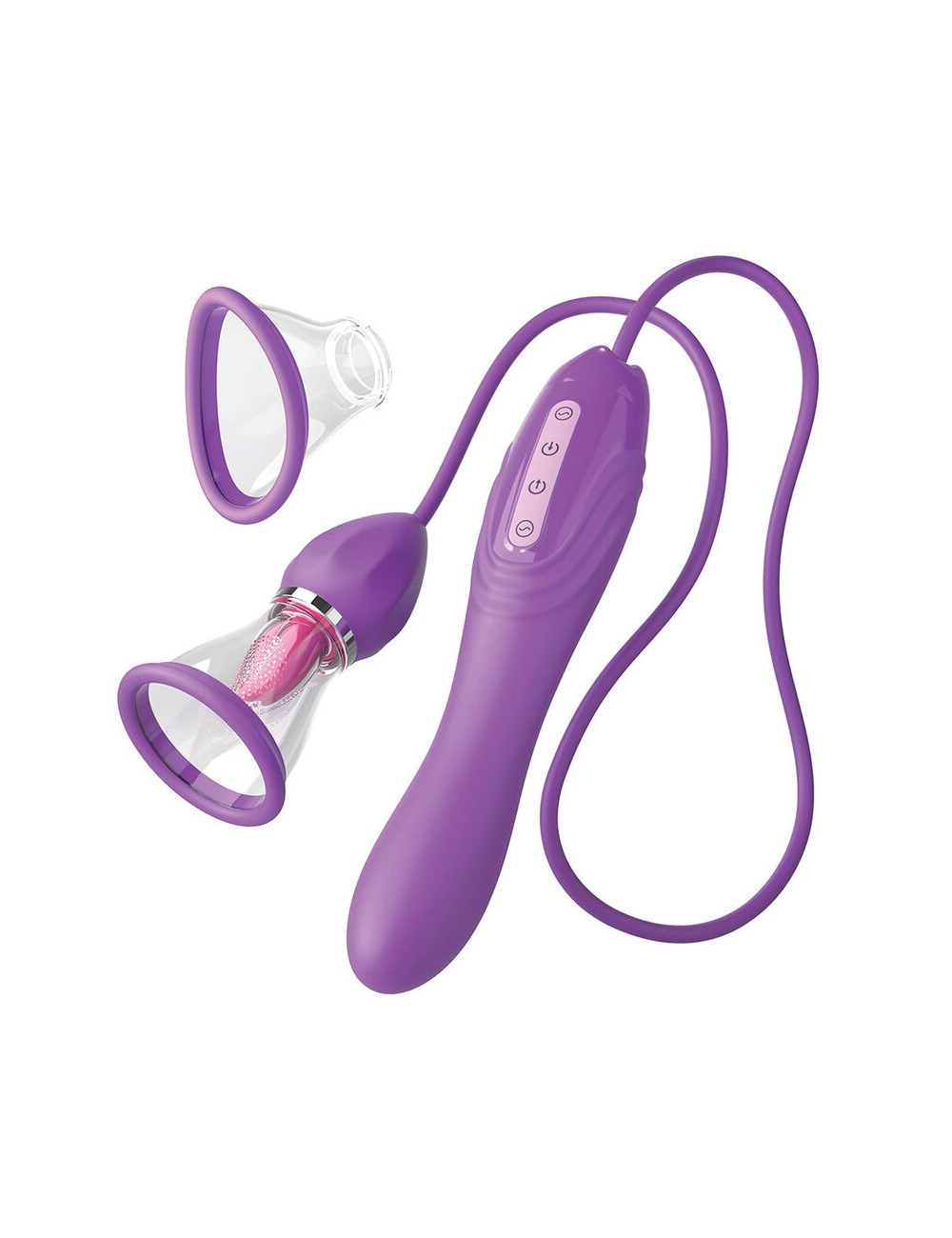 FANTASY FOR HER - ULTIMATE PLEASURE MAX MANGUERA DE SUCCIÓN CON LENGUA ESTIMULADORA MORADO
