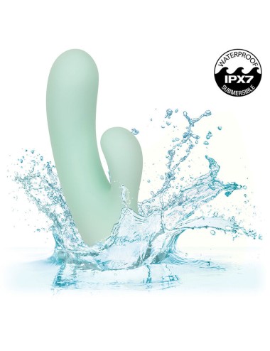 CALEXOTICS - PACIFICA FIJI VIBRADOR Y ESTIMULADOR PUNTO G 10 VIBRACIONES AQUA