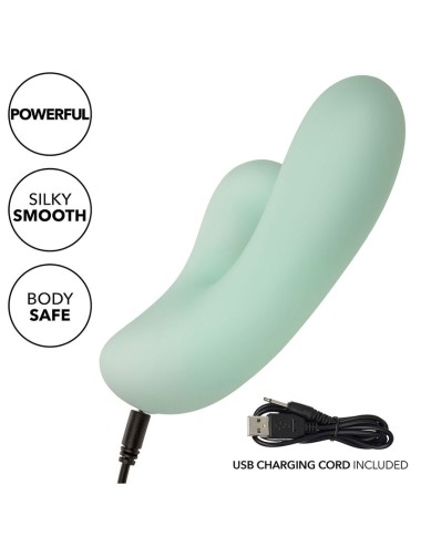 CALEXOTICS - PACIFICA FIJI VIBRADOR Y ESTIMULADOR PUNTO G 10 VIBRACIONES AQUA
