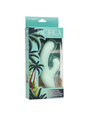 CALEXOTICS - PACIFICA FIJI VIBRADOR Y ESTIMULADOR PUNTO G 10 VIBRACIONES AQUA