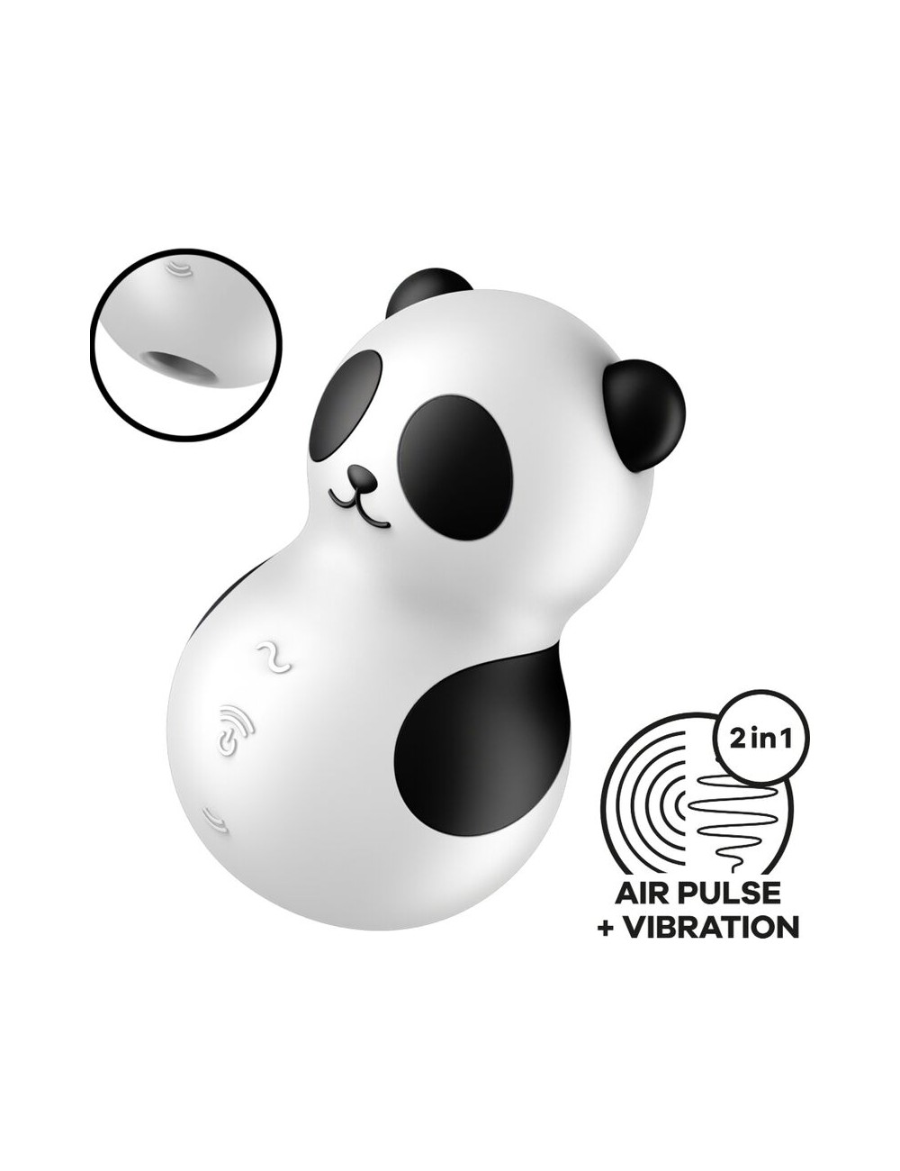 SATISFYER - POCKET PANDA ESTIMULADOR & VIBRADOR BLANCO Y NEGRO SATISFYER - POCKET PANDA ESTIMULADOR & VIBRADOR BLANCO Y NEGRO