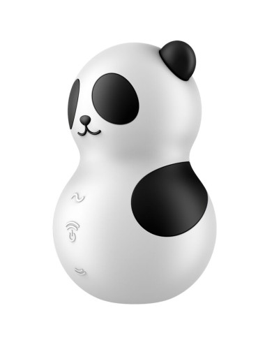 SATISFYER - POCKET PANDA ESTIMULADOR & VIBRADOR BLANCO Y NEGRO