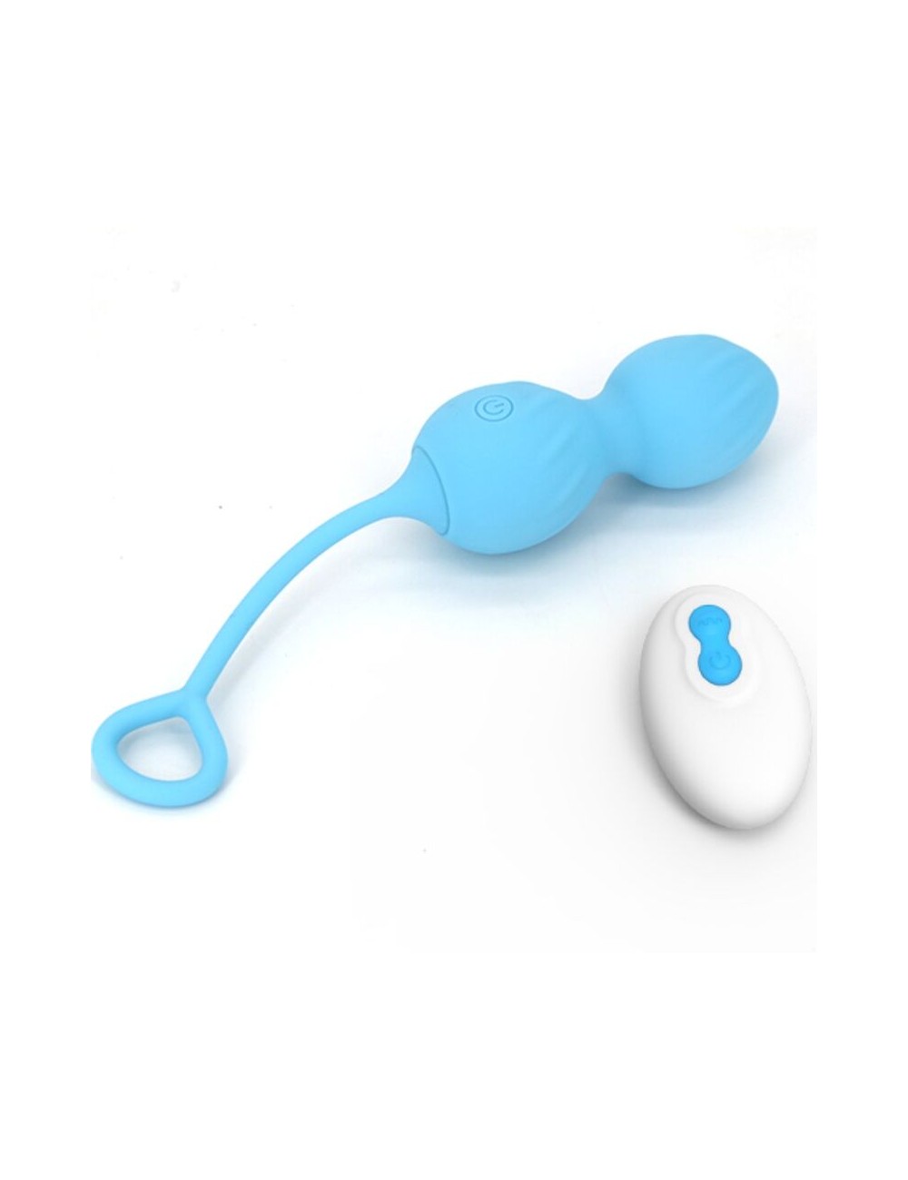 ARMONY - BLOSSOMS PESAS VAGINALES VIBRADOR CONTROL REMOTO 10 VIBRACIONES AZUL