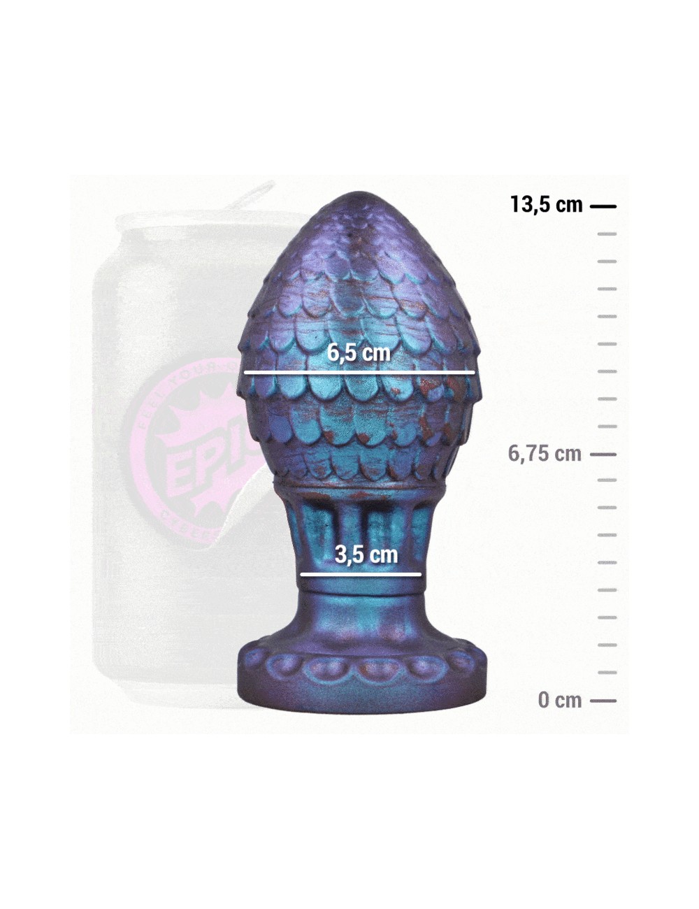 EPIC - VRAKOS PLUG ANAL HUEVO DRAGON TALLA L EPIC - VRAKOS PLUG ANAL HUEVO DRAGON TALLA L