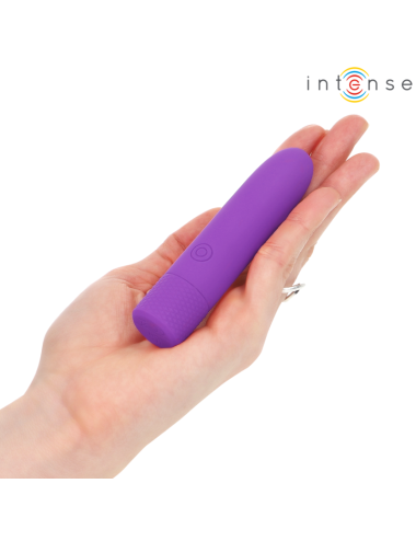 INTENSE - SYMONE BALA VIBRADORA RECARGABLE POR USB 8 VIBRACIONES MORADO 10 X 2.2 CM