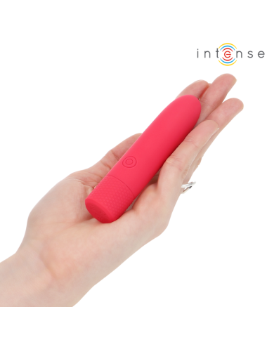 INTENSE - SYMONE BALA VIBRADORA RECARGABLE POR USB 8 VIBRACIONES ROJO 10 X 2.2 CM