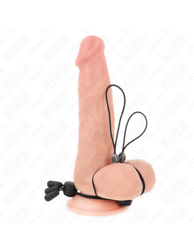 KINK - PINZAS PARA PEZONES DETALLE ROSA CON ELÁSTICO NEGRO