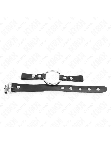 KINK - ANILLO PENE POLIPIEL CON CIERRE DE HEBILLA 22 X 2 CM CON ANILLO METAL 4 CM