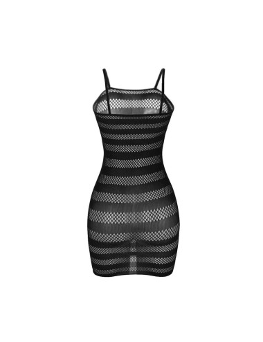SUBBLIME - 951733 BODYSTOCKING DE REJILLA CON FRANJAS NEGRO TALLA ÚNICA