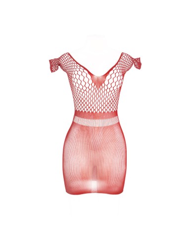SUBBLIME - 951924 VESTIDO DE REJILLA CROCHÉ CORTO ROJO TALLA ÚNICA