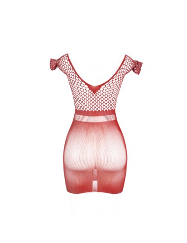 SUBBLIME - 951924 VESTIDO DE REJILLA CROCHÉ CORTO ROJO TALLA ÚNICA