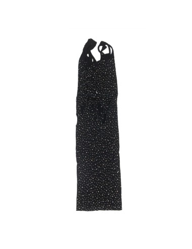 SUBBLIME - 952198 BODYSTOCKING DE REJILLA CON DIAMANTES BRILLANTES NEGRO TALLA ÚNICA