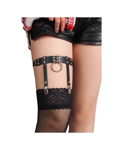 SUBBLIME - 953744 LIGA PUNK DE CUERO AJUSTABLE NEGRO TALLA ÚNICA