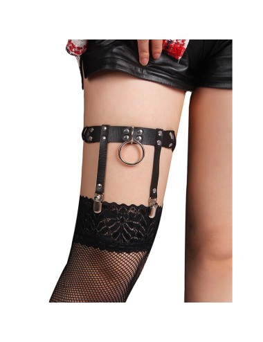 SUBBLIME - 953744 LIGA PUNK DE CUERO AJUSTABLE NEGRO TALLA ÚNICA