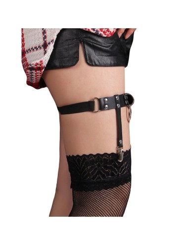 SUBBLIME - 953744 LIGA PUNK DE CUERO AJUSTABLE NEGRO TALLA ÚNICA