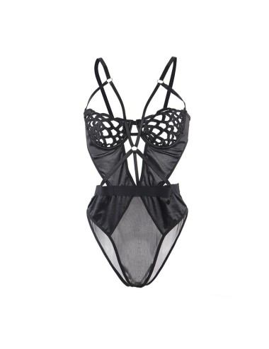 SUBBLIME - 954055 BODY SEXY DE ENCAJE NEGRO S/M