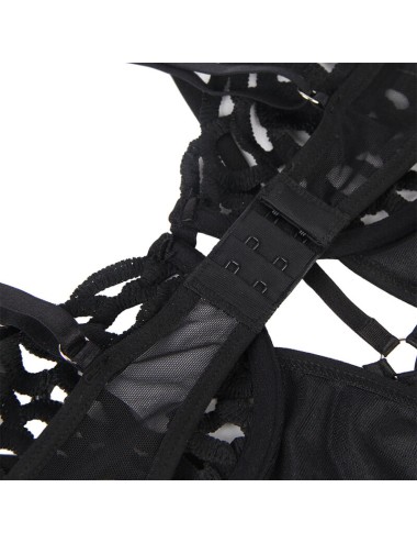 SUBBLIME - 954055 BODY SEXY DE ENCAJE NEGRO S/M