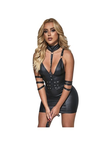 SUBBLIME - 954406 BODY BONDAGE DE CUERO NEGRO S/M