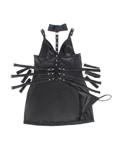 SUBBLIME - 954406 BODY BONDAGE DE CUERO NEGRO S/M