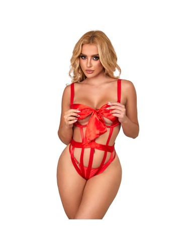 SUBBLIME - 954475 BODY SEXY CALADO CON LAZO ROJO L/XL