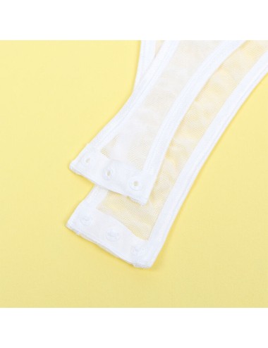 SUBBLIME - 954284 BODY CON CADENAS + LIGUEROS BLANCO S/M