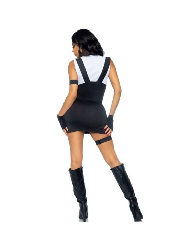 LEG AVENUE - DISFRAZ OFICIAL DE SWAT SEXY NEGRO M/L