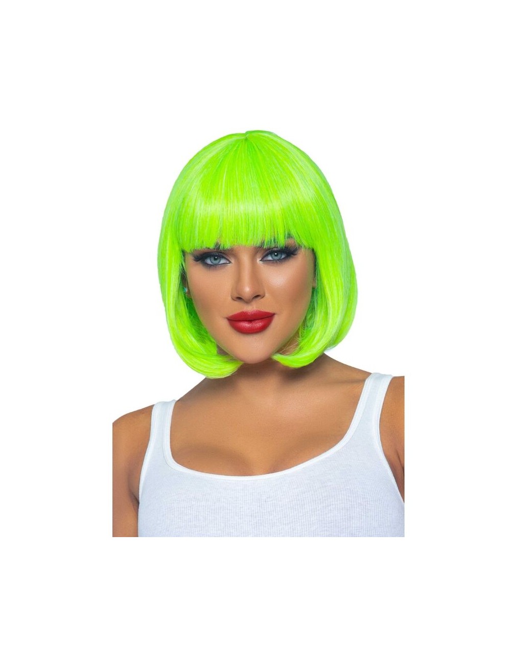 LEG AVENUE - PELUCA BOB FLUORESCENTE VERDE NEON LEG AVENUE - PELUCA BOB FLUORESCENTE VERDE NEON