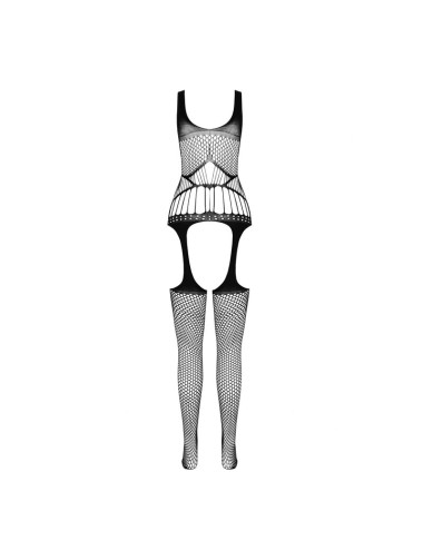 PASSION - BS 106 BODYSTOCKING ROJO TALLA ÚNICA