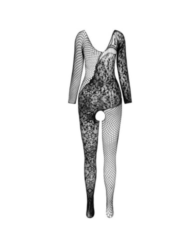 PASSION - BS 107 BODYSTOCKING NEGRO TALLA ÚNICA
