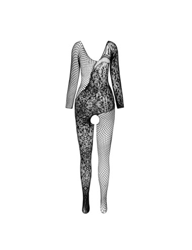 PASSION - BS 107 BODYSTOCKING BLANCO TALLA ÚNICA