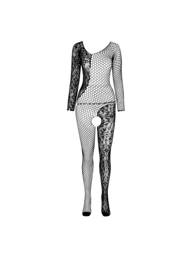 PASSION - BS 107 BODYSTOCKING BLANCO TALLA ÚNICA