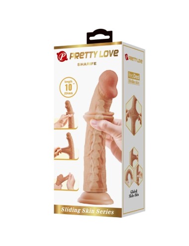 PRETTY LOVE - SHARIFE DILDO REALÍSTICO 25 CM NATURAL