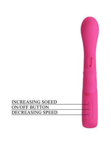 PRETTY LOVE - NOVAK VIBRADOR RABBIT 12 VIBRACIONES ROSA