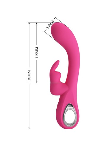 PRETTY LOVE - NOVAK VIBRADOR RABBIT 12 VIBRACIONES ROSA