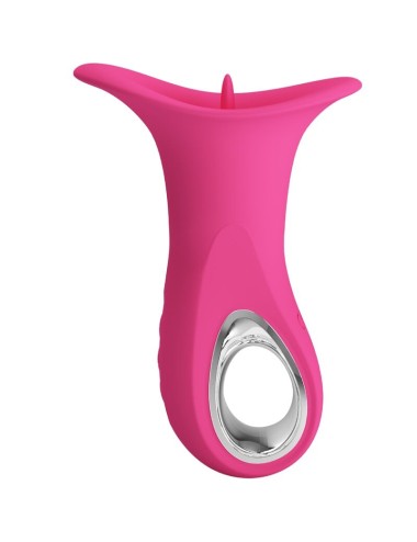 PRETTY LOVE - CLYDE VIBRADOR ORAL LENGUA VIBRADORA 12 VIBRACIONES ROSA