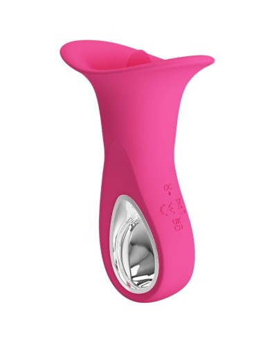 PRETTY LOVE - CLYDE VIBRADOR ORAL LENGUA VIBRADORA 12 VIBRACIONES ROSA