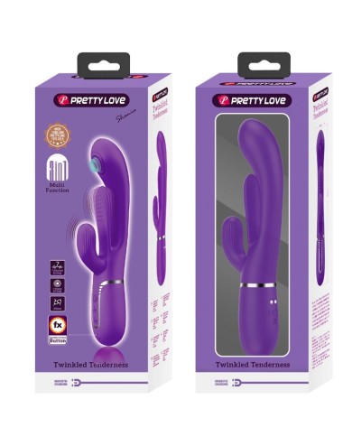 PRETTY LOVE - SHANIA TRIPLE VIBRADOR RABBIT MULTIFUNCIÓN MORADO