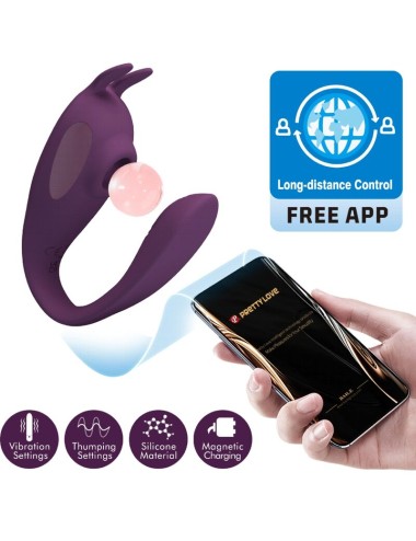PRETTY LOVE - SHEY ESTIMULADOR & VIBRADOR APP GRATUITA LARGA DISTANCIA MORADO