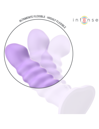 INTENSE - BRENDA VIBRADOR TALLA M DISEÑO EN ESPIRAL 10 VIBRACIONES MORADO CONTROL REMOTO