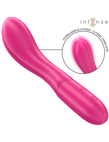 INTENSE - LISETTE VIBRADOR 19 CM FLEXIBLE 10 VIBRACIONES ROSA