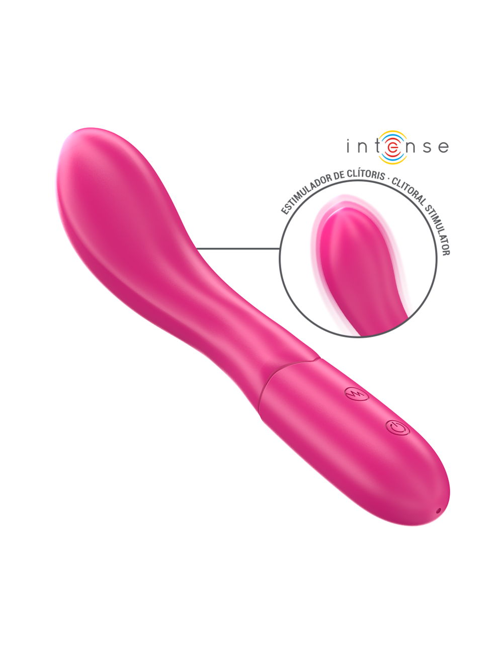 INTENSE - LISETTE VIBRADOR 19 CM FLEXIBLE 10 VIBRACIONES ROSA INTENSE - LISETTE VIBRADOR 19 CM FLEXIBLE 10 VIBRACIONES ROSA
