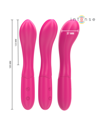 INTENSE - LISETTE VIBRADOR 19 CM FLEXIBLE 10 VIBRACIONES ROSA