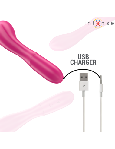 INTENSE - LISETTE VIBRADOR 19 CM FLEXIBLE 10 VIBRACIONES ROSA
