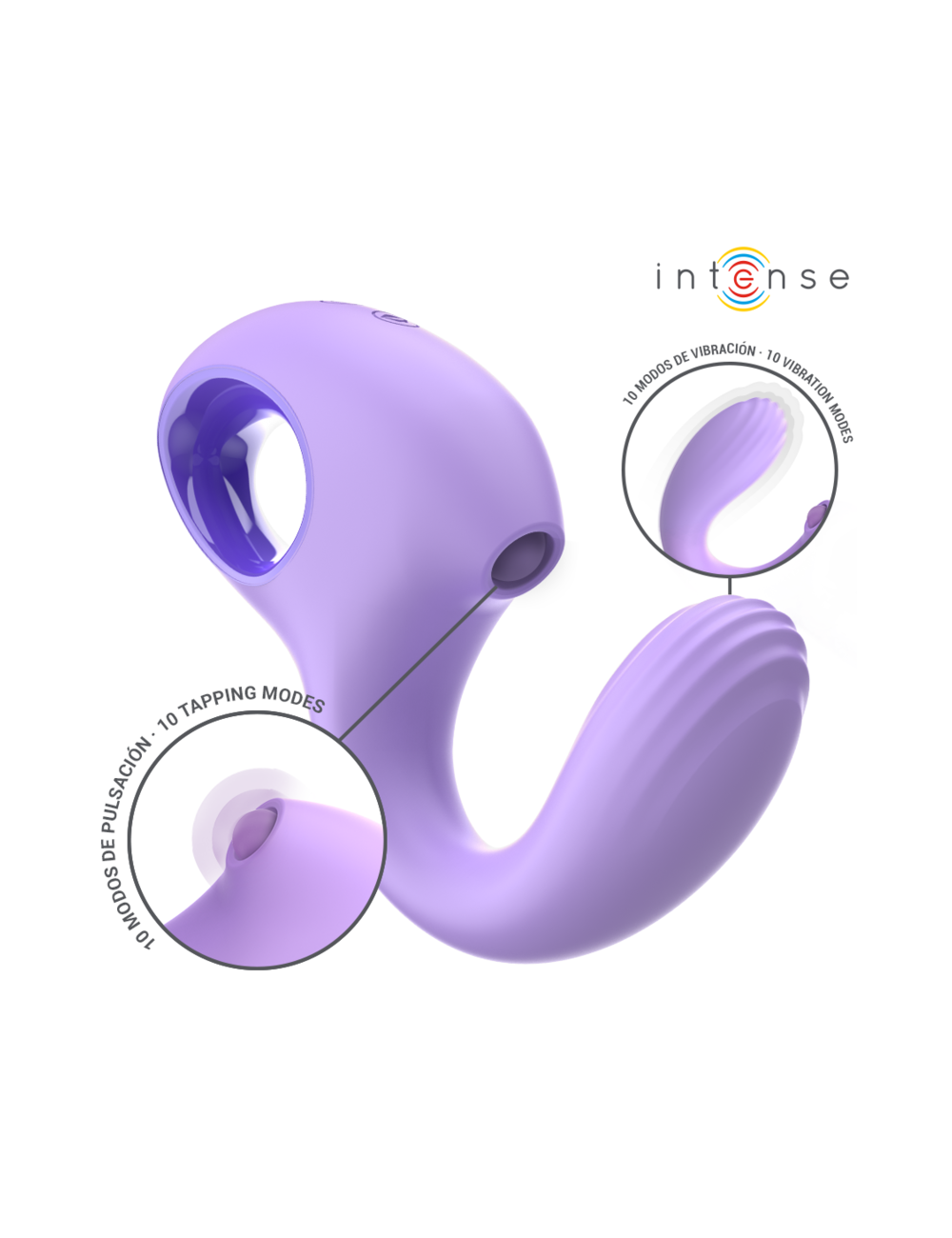 INTENSE - BAXTER VIBRADOR & ESTIMULADOR VIOLETA CONTROL REMOTO